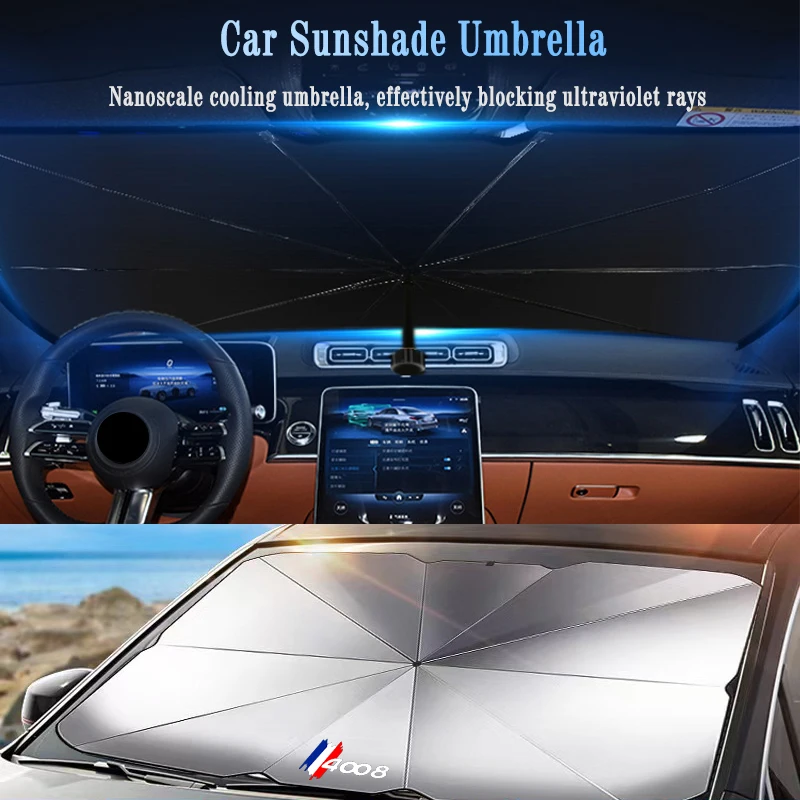 

Car Front Window Windshield Sunscreen Sunshade Cover for Peugeot 4008 Auto Foldable Sunshade Umbrella Protection Accessories
