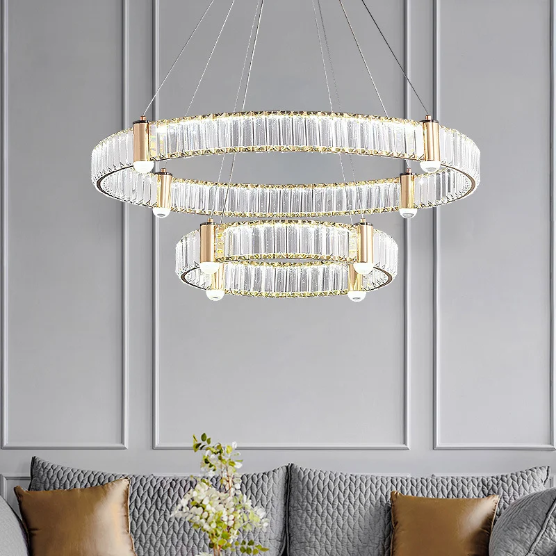 

Pendant Lights Nordic Led Crystal Chandelier Postmodern Gold Lustre For Living Room Bedroom Villa Stairwell Hotel Decor Fixture