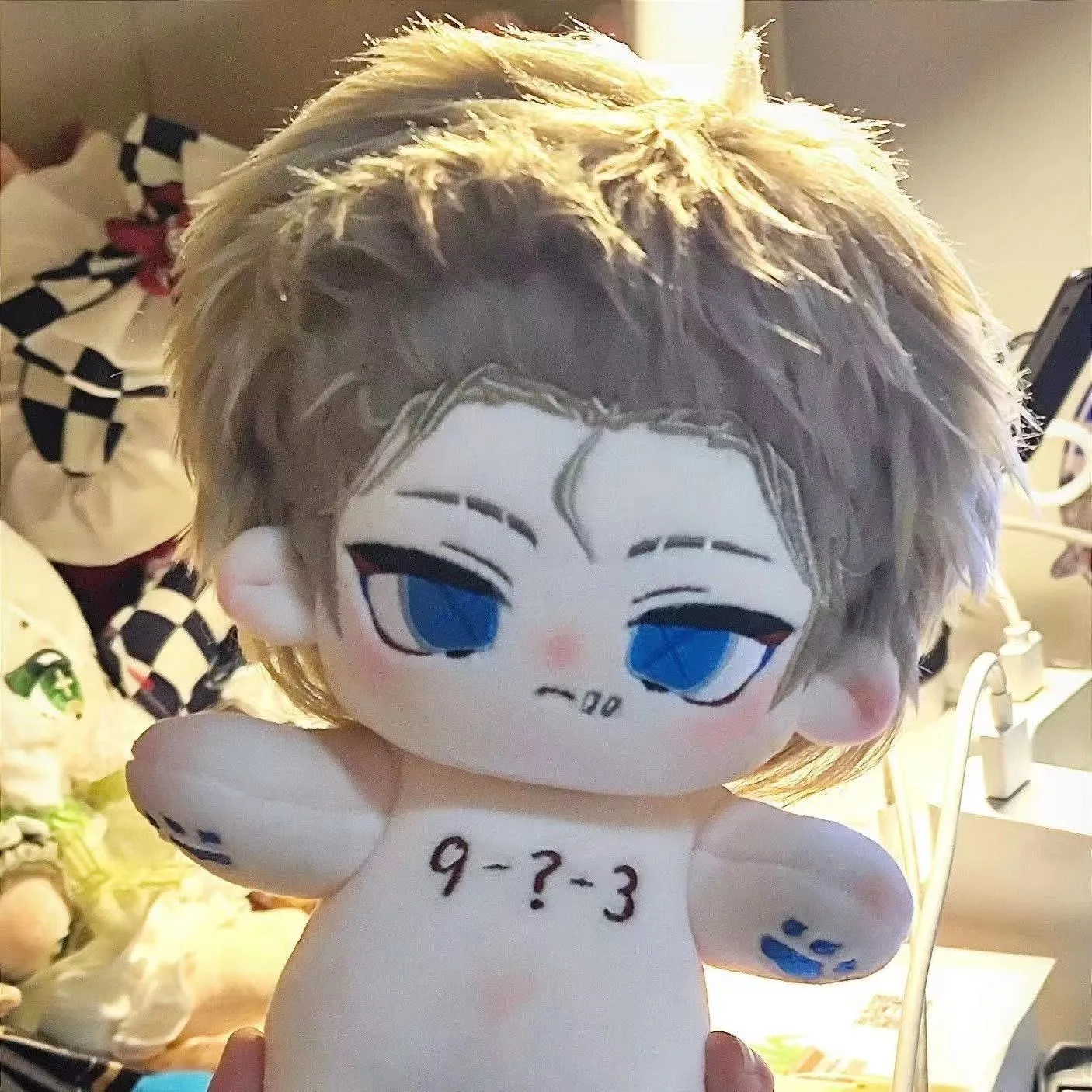 

Cute Game Identity V Mercenary Naib Subedar Cosplay Cute Plush Stuffed Body Dress UP Cotton Plushie Anime Doll Xmas Gift 20cm