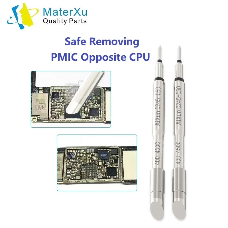 JCID AIXUN T3A C245 050 Наконечники 6S U2000 PMIC паяльник изогнутая острая головка лезвия для JBC