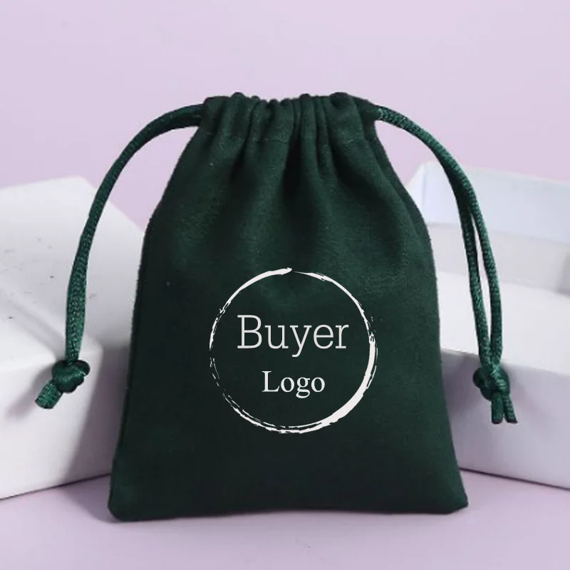 

Подарочные пакеты из зеленой замши, мешочки на шнурке для ювелирных изделий, свадьбы, дня рождения, конфет, 8 х10 см, 10 х15 см, 13 х17 см, в упаковке 50 шт.