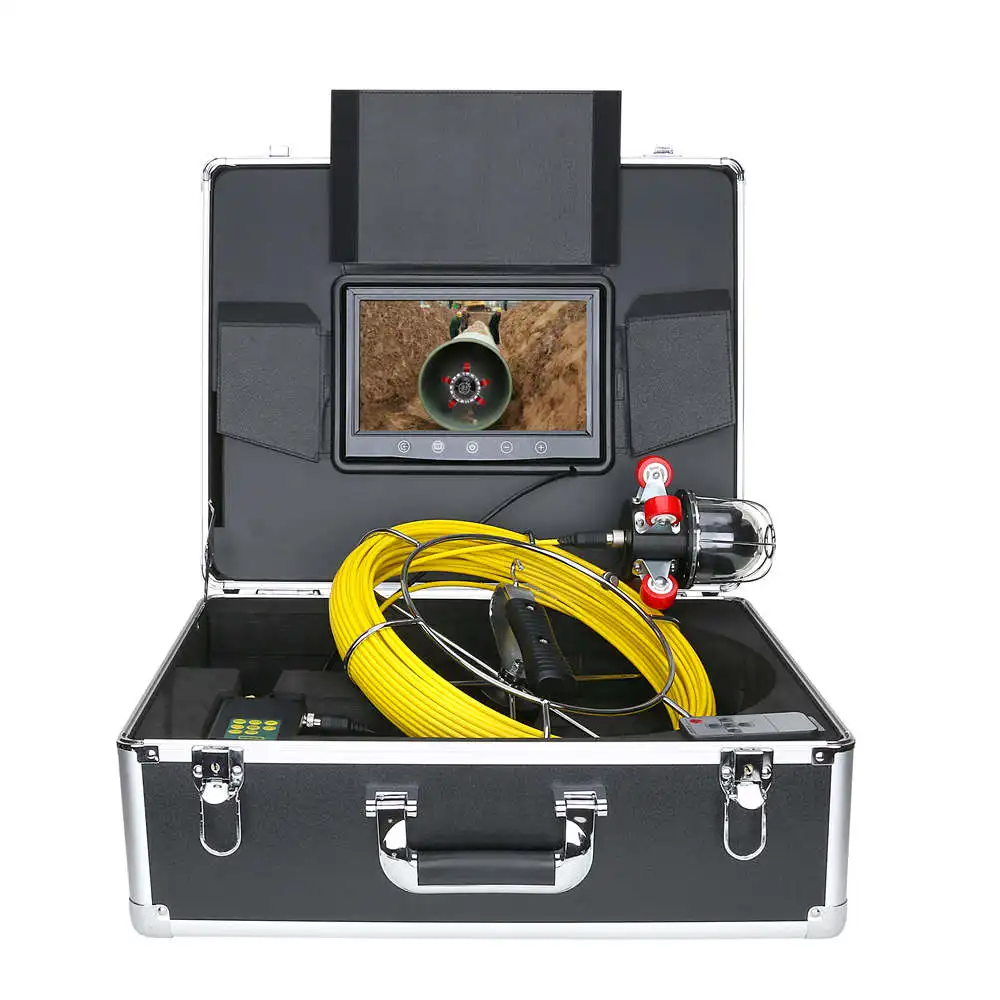 

30M 9inch TFT Pipe Inspection Video Drain Sewer Pipeline Industrial with 360 Degree Rotating