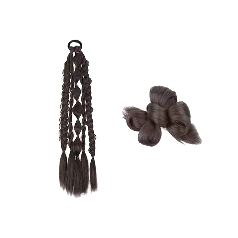 Синтетический парик в китайском стиле с круглой головкой маруки для невесты