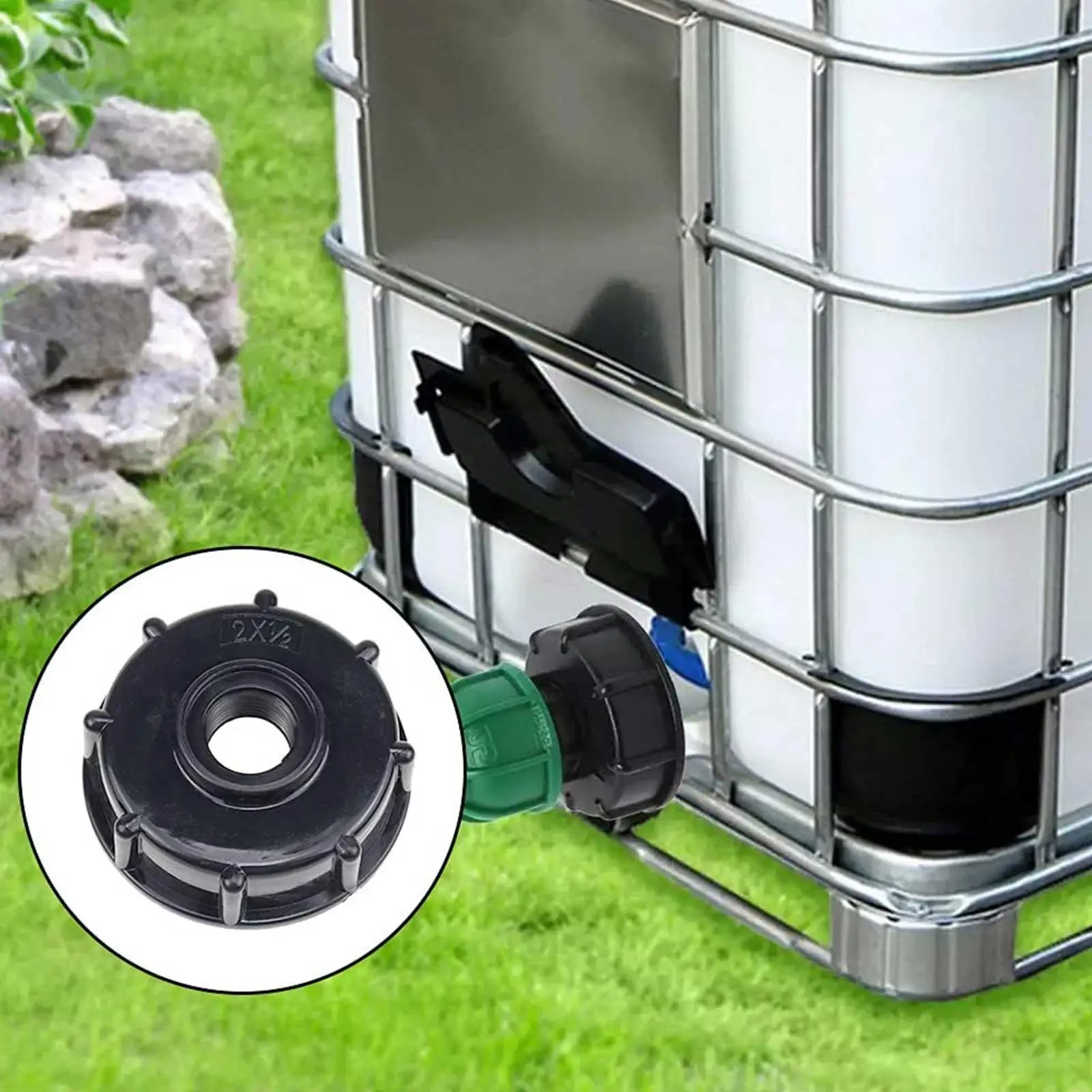 

1pc Connection Chemical Barrels Ibc Ton Barrel 1 Connector Female Water 3/4", Thread 60mm 1/2 ", Adapter " Tap To Join C1t5