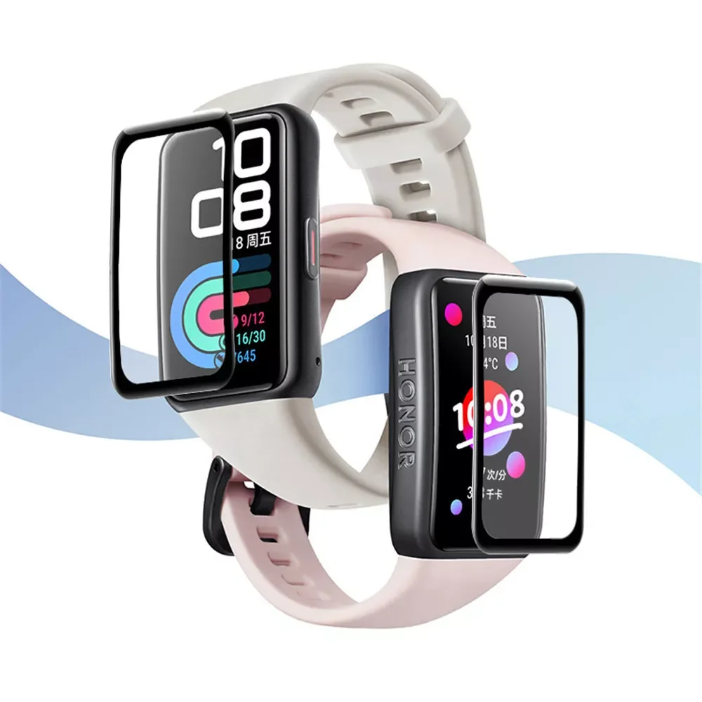 Полная изогнутая Защита экрана для Huawei Band 6 закаленное стекло Honor Band6 Защитная