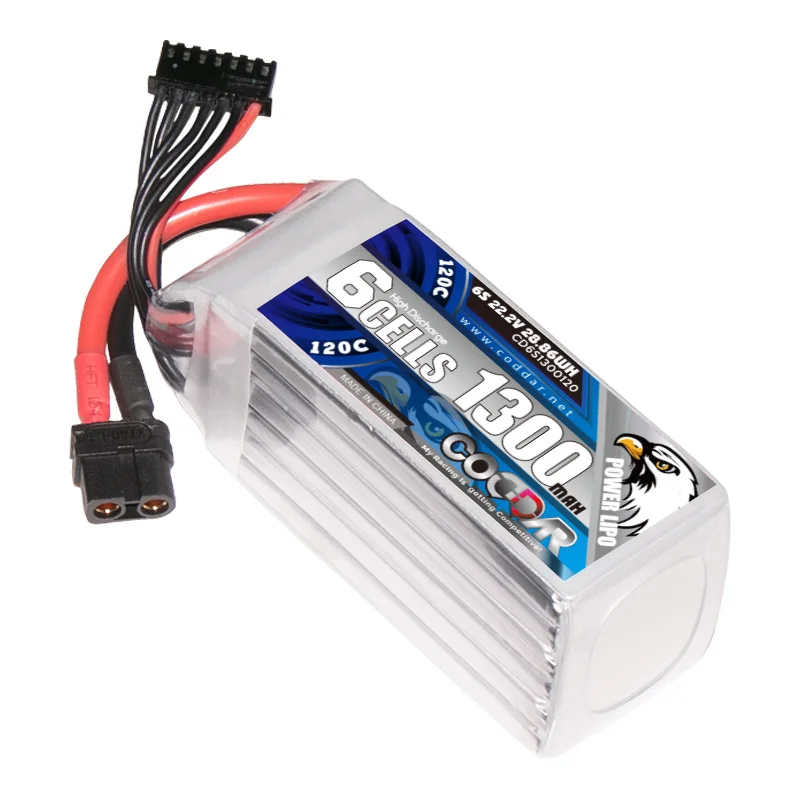 CODDAR 6S 22.2V 1300mAh 120C Lipo XT60