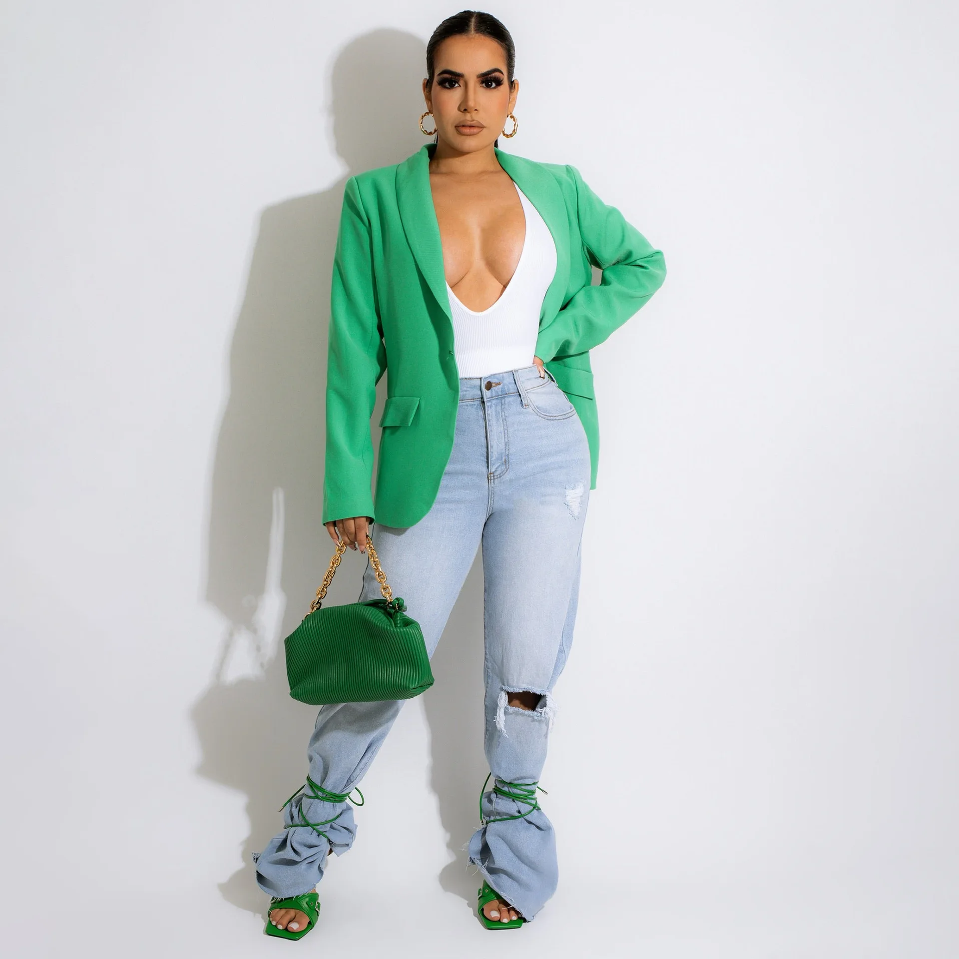 

Women Blazer 2022 Formal Blazers Lady Office Work Suit Jackets Coat Slim Women Blazer Femme Jackets Femme
