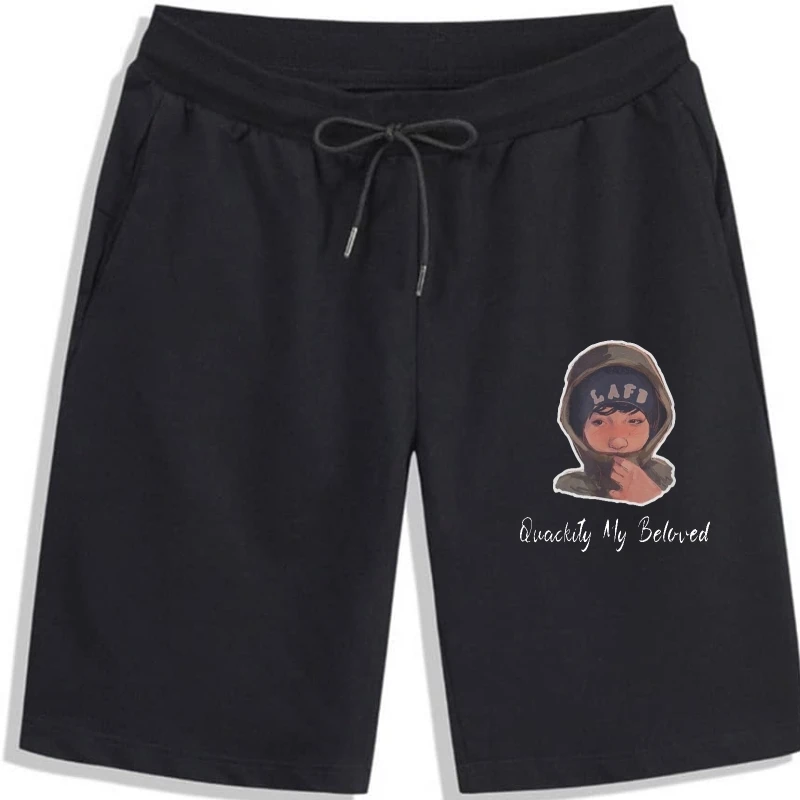 

Quackity My Beloved Funny Shorts for men Short Sleeve Crewneck Shorts for men Pure Cotton Graphic Printed Clothes