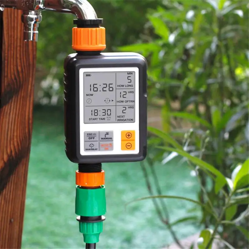 

Large Screen Automatic Timing Waterer Watering Garden Balcony Controller Drip Spray Intelligent Irrigation Save Water And Time