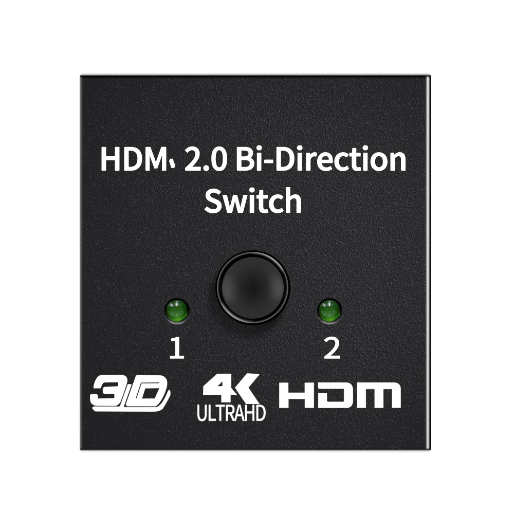 4K HDMI-совместимый переключатель с 2 портами двунаправленный 1x 2/2x1 KVM-переключатель