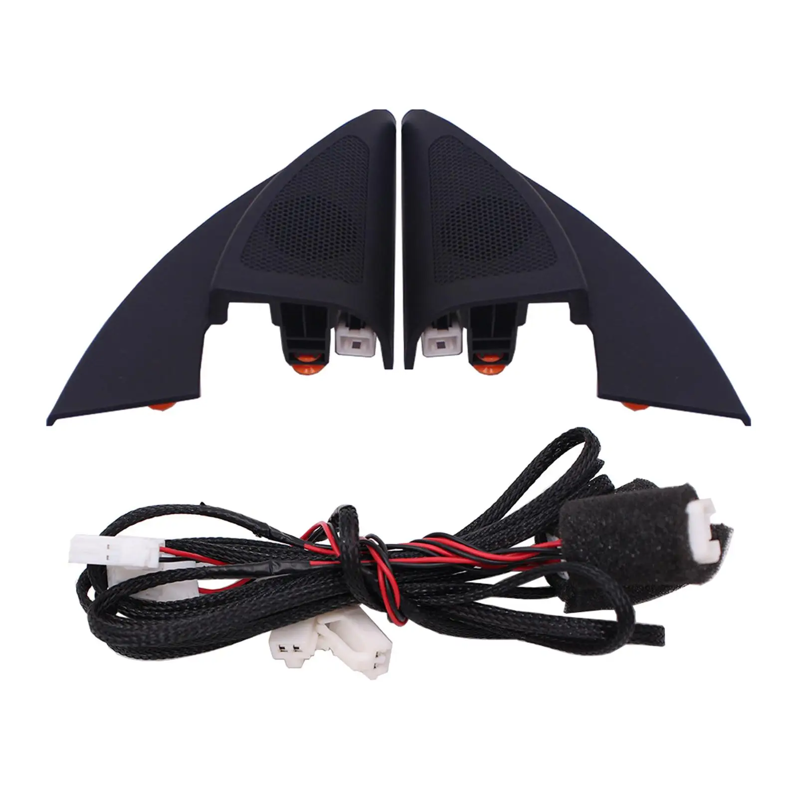 

Triple Cornered Head Drive Speakers Tweeter Horn Audio Wire High Performance