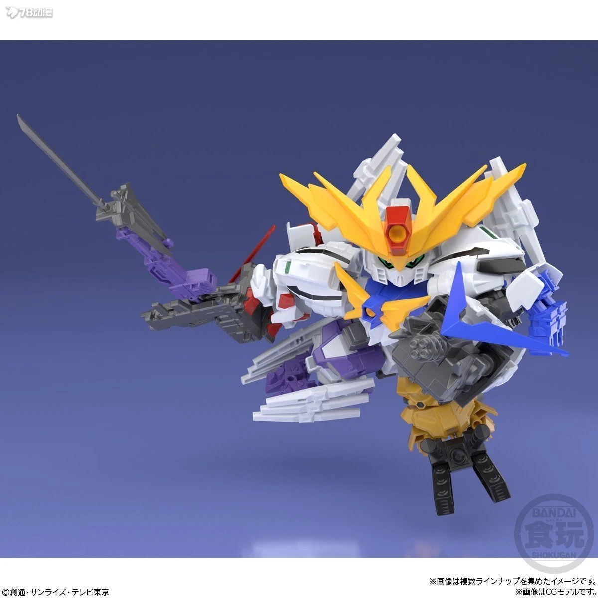 Фото Bandai натуральная оригинальная фигурка MINIPLA NORMAL EDITION VICTORY IMPACT GUNDAM VOL.2, игрушки для мальчиков и девочек, детей, Рождество G №3