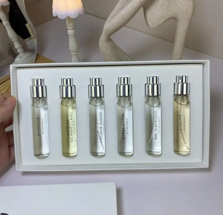 

High quality brand women perfume tube mini set long lasting natural taste with atomizer for men fragrances