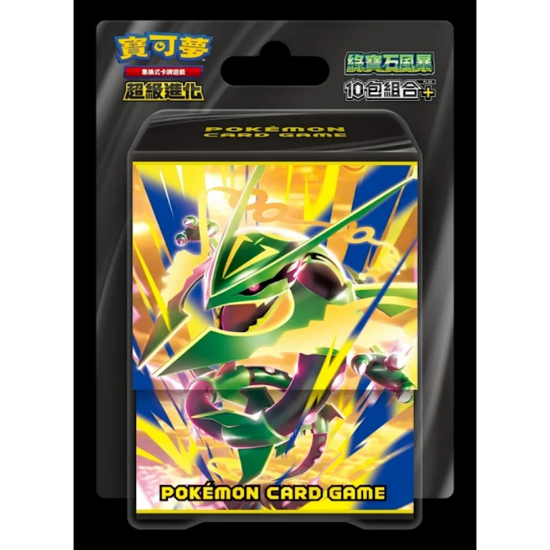 Фото Оригинальный традиционный китайский набор коллекционных карт Pokemon MEGA M6F Rayquaza EX Emerald Storm Booster Box PTCG, подарочная коробка для игры в карточную игру №5