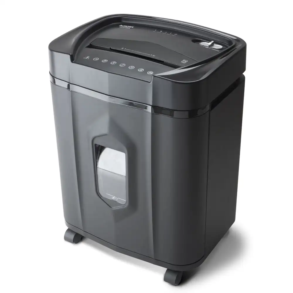 

AU1415XA 14-Sheet Crosscut Paper/CD and Credit Card Shredder with 5-Gallon Pullout Basket and 10 Minutes Continuous Run Time