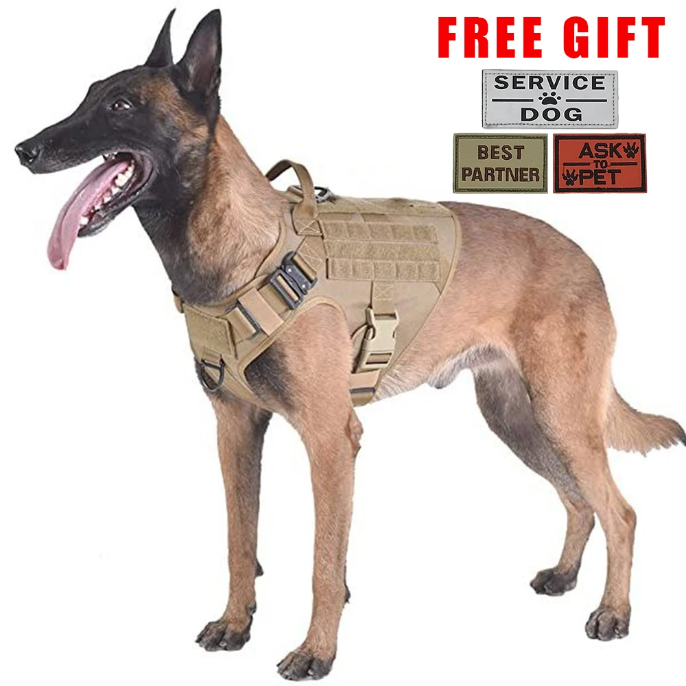 

Tactical Vest Dog Harness German Shepherd Pet Dog Vest Dog Leash Harness For Big Dogs K9 Dog Clothes with Handle Hunting