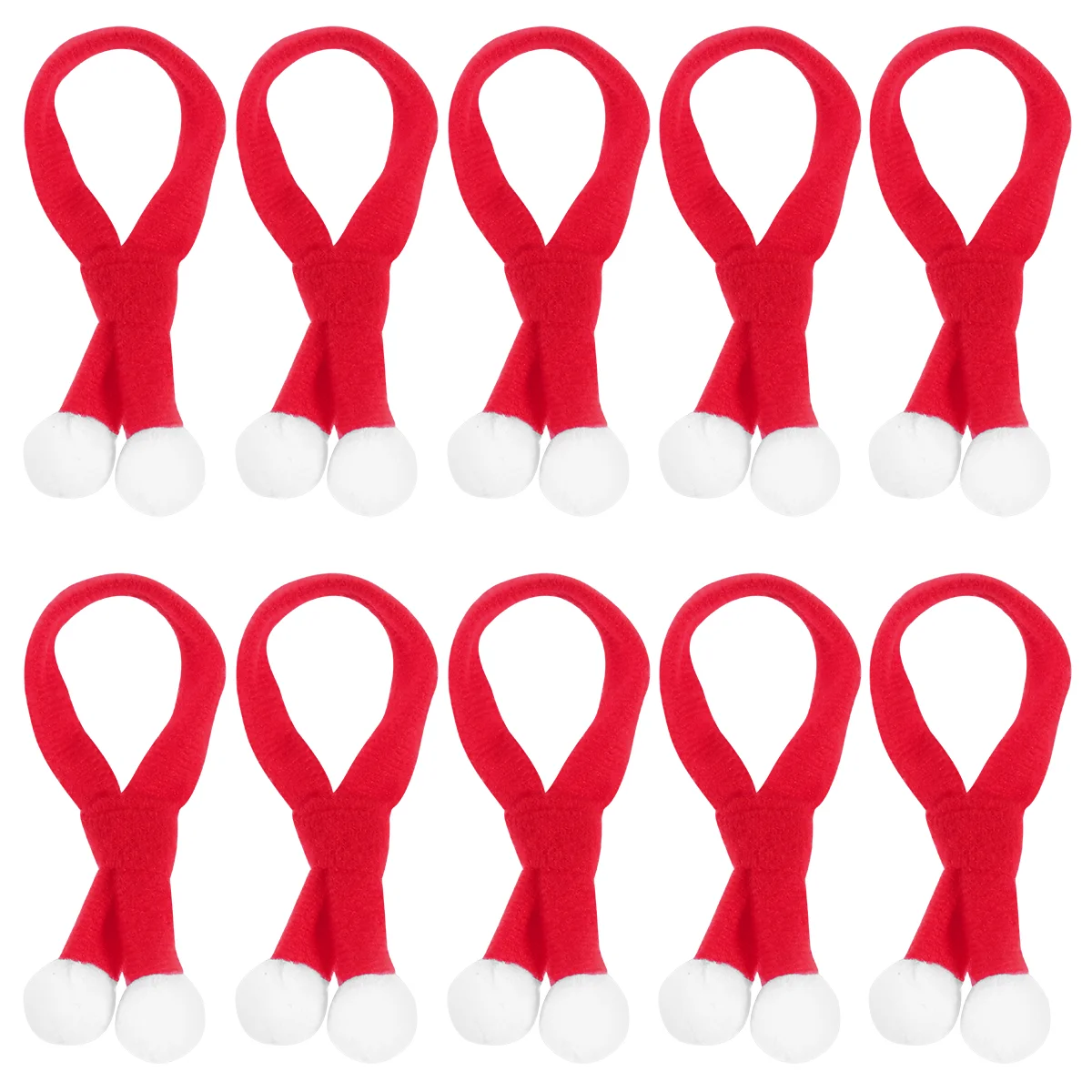 

10pcs Adorable Comfortable Christmas Scarf Neck Bandana Collar Xmas Clothes