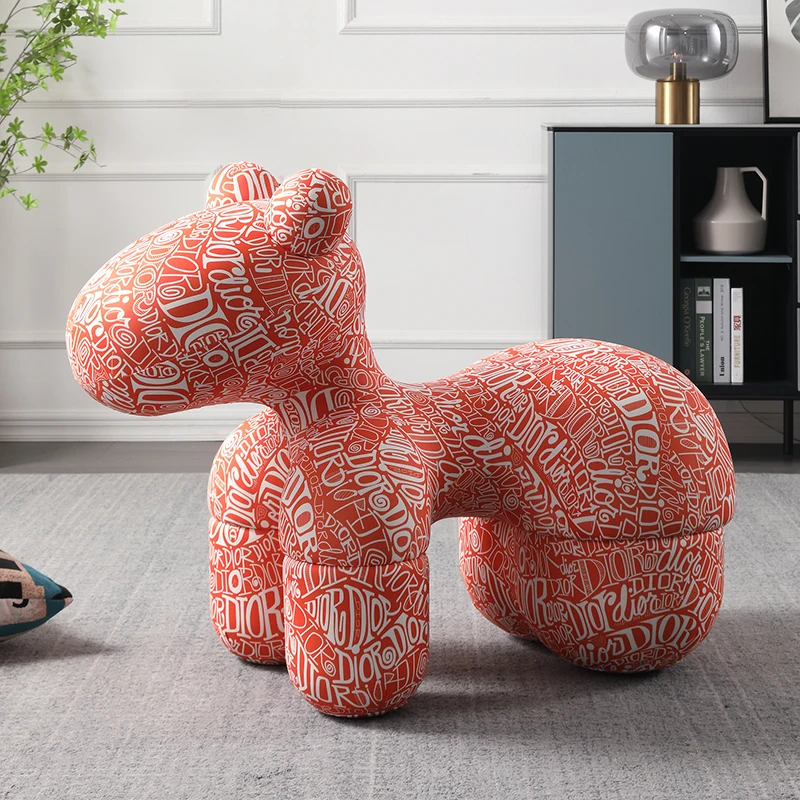 

Стул пони, креативное кресло для гостиной из стекловолокна, искусственное зеленое домашнее мультяшное кресло, домашняя мебель