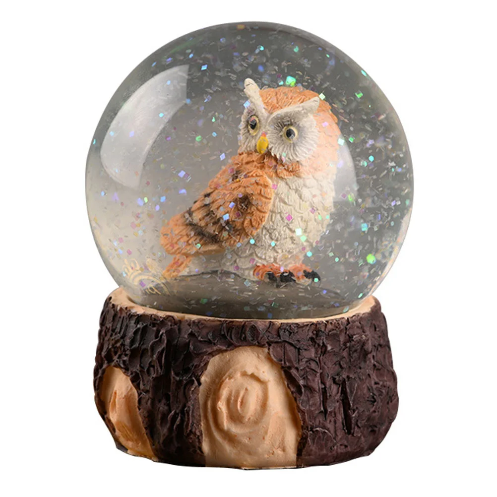

Owl Crystal Figurine Decorative Ornament Decoration Decor Model Simulated Figures Animals Statues Animal Creative Realistic