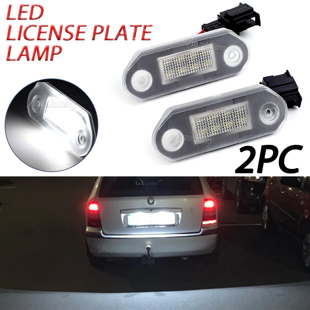 Фото 2 шт. светодиодных фонаря подсветки номерного знака для VW Golf 3 1H5 Variant Jetta 3 Vento A3 Gol 2 3 G2 G3 Skoda Octavia I 1U 1H5943119 №2