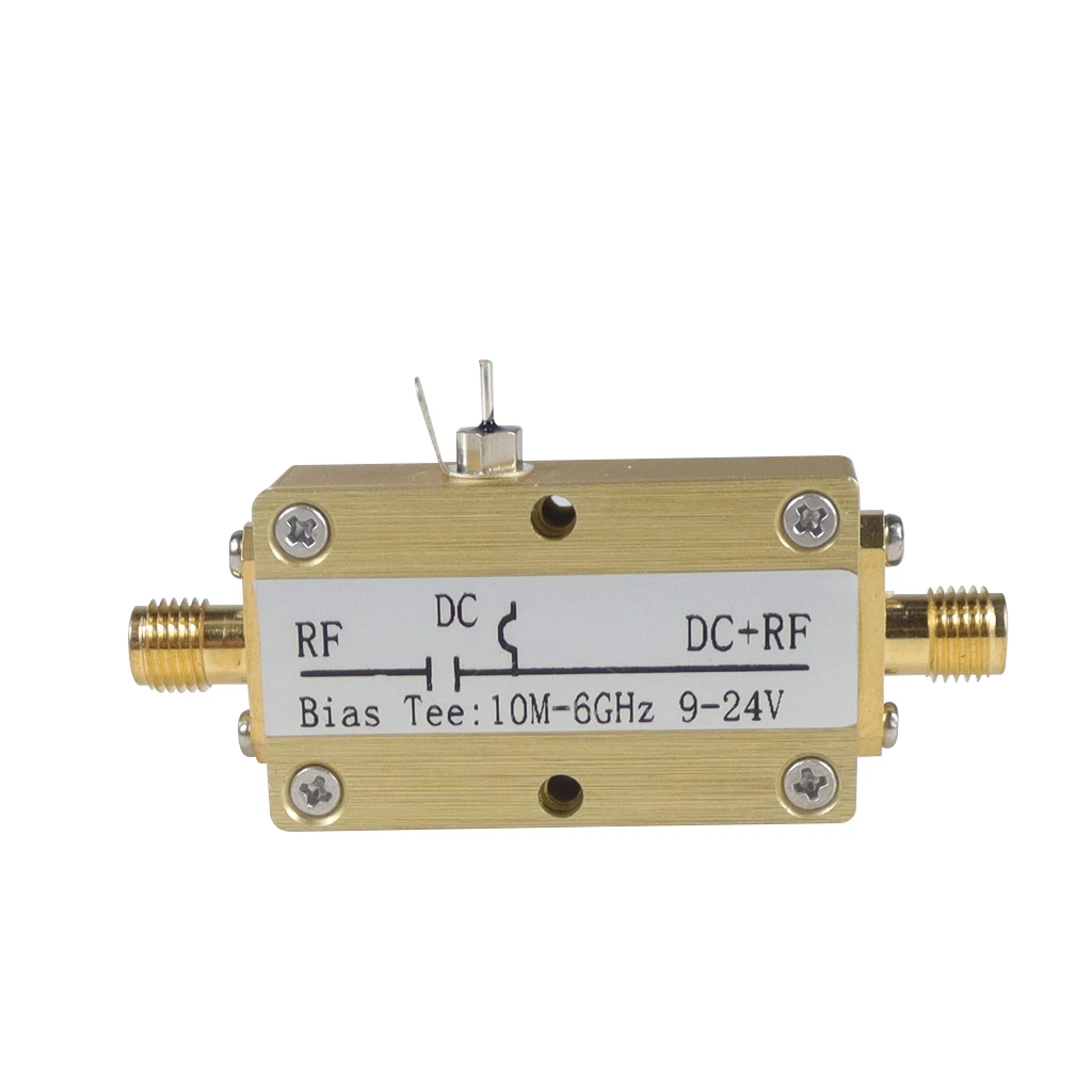 Широкополосный радиочастотный коаксиальный блок постоянного тока 10-6 ГГц 9-24 В -