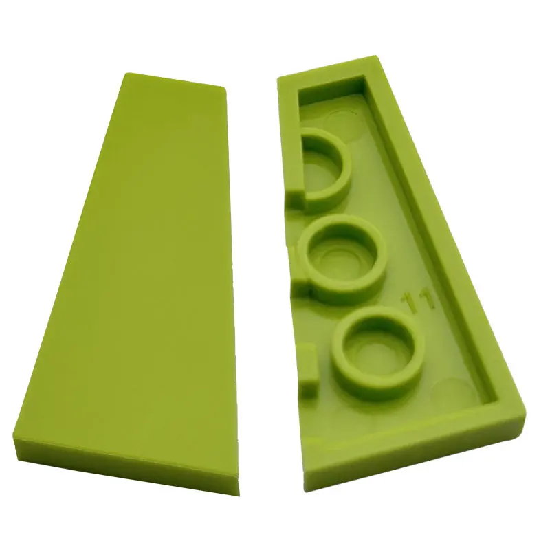 20 шт. строительные блоки Technicalalal 90029 (правый) 2x4 клиновая пластина MOC creatività giocattolo