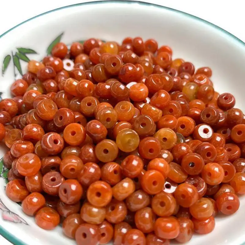 

6mm Natural Myanmar Jadeite Yellow Jade Spacer Beads For Jewelry Making Diy String Bracelet Beaded Necklace Charms Accessories