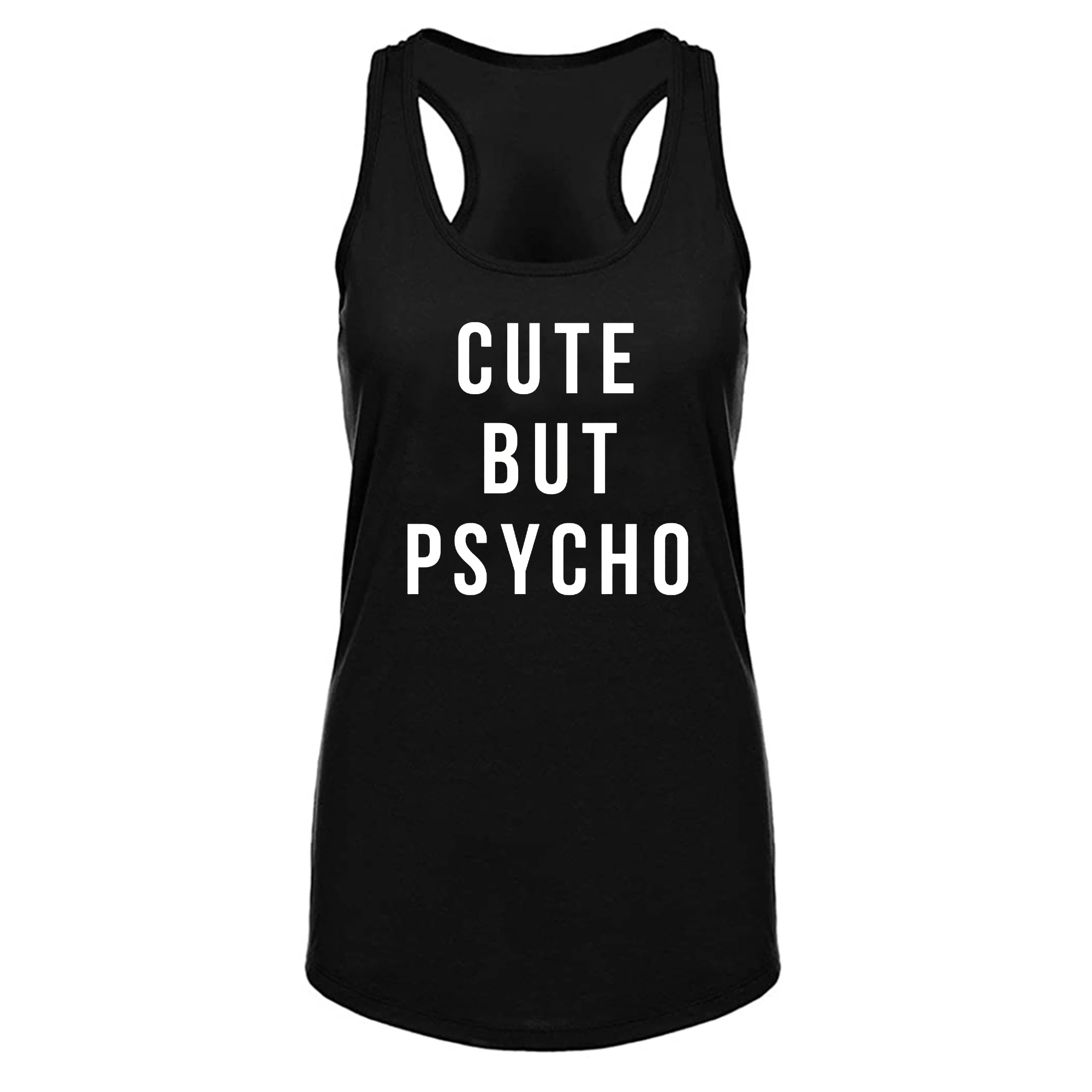 

Lyprerazy Женская милая, но психотренировочная Спортивная майка с забавным принтом