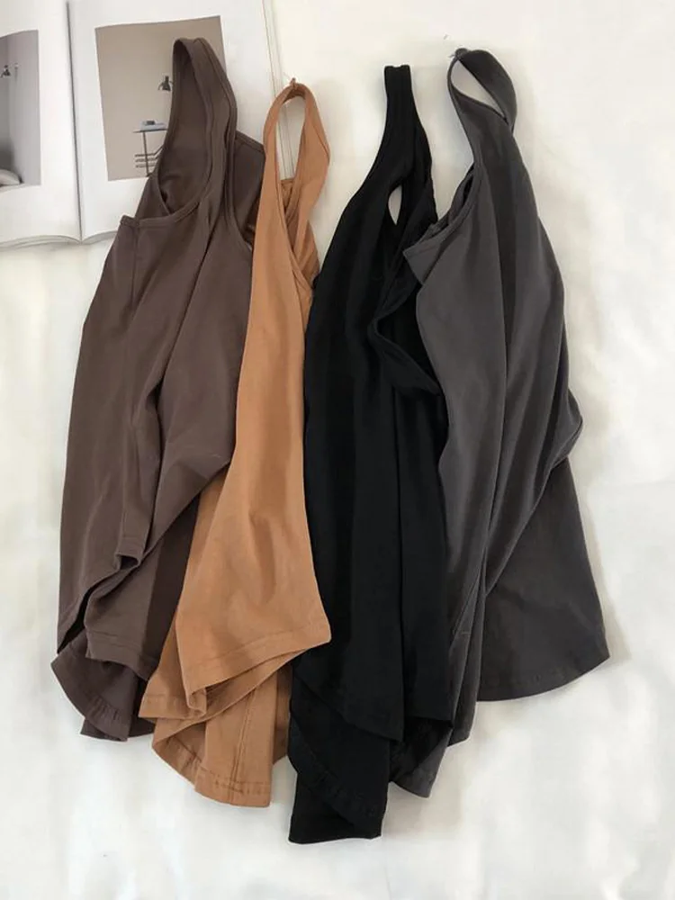 Асимметричные майки летняя черная Повседневная футболка с круглым вырезом без