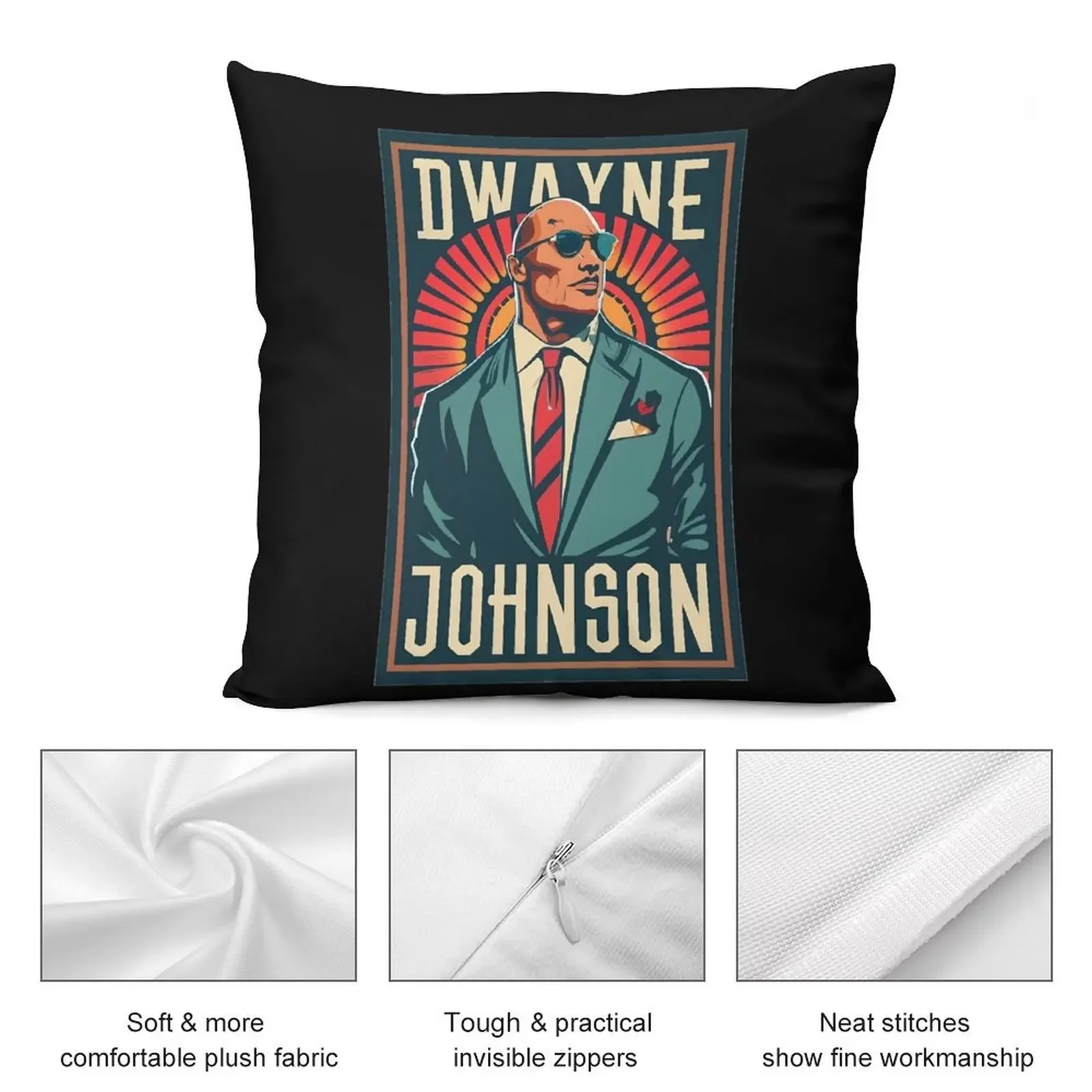 Дэййн Джонсон - The Rock Iconic Знаменитости Искусство для фанатов Подушка сидения