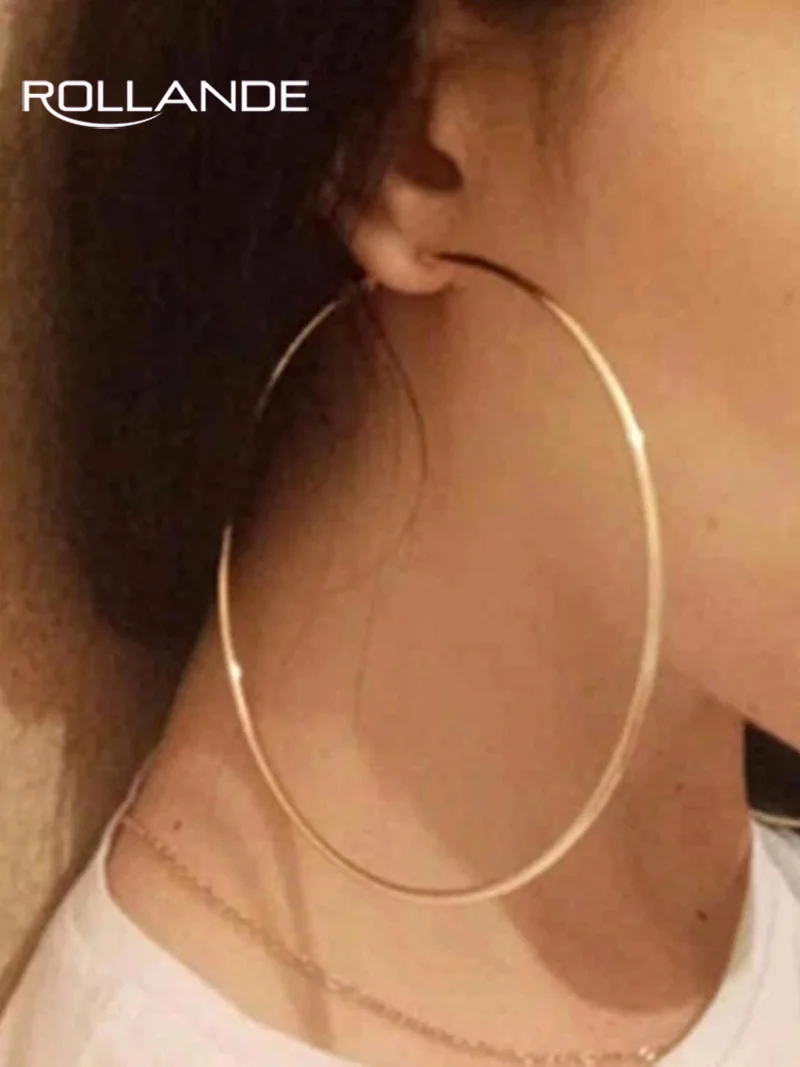 

Simple Exaggerated Exaggerated Large Earrings Female Personality Hundred Hip Hop Alloy Pop Jewelry Gift
