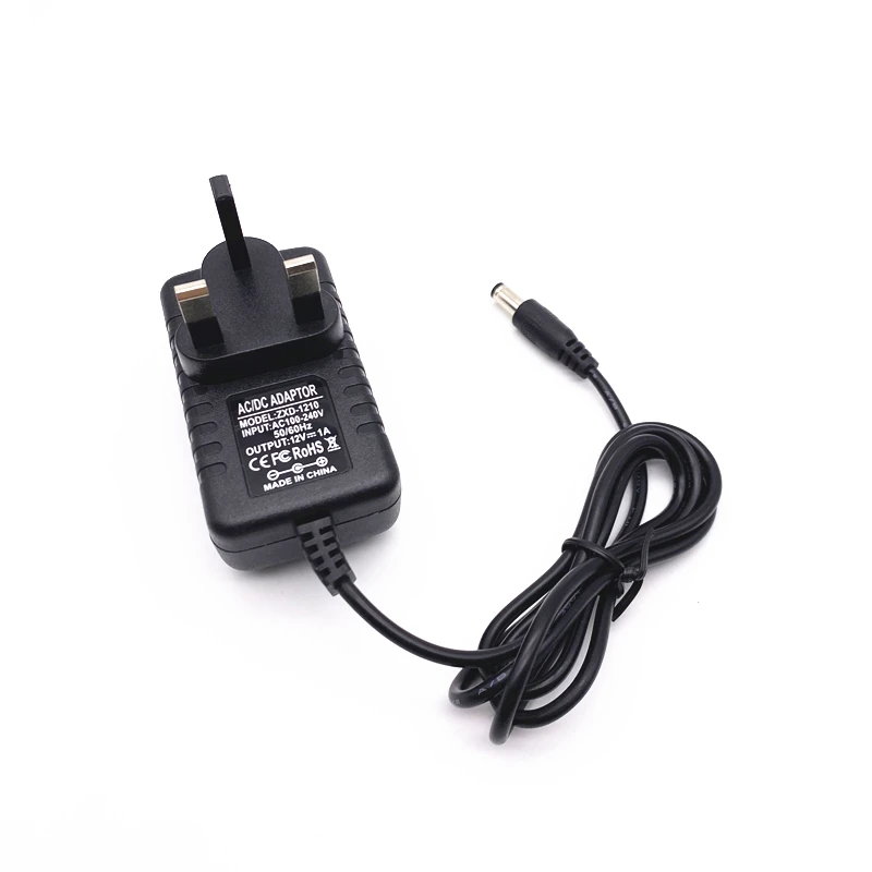 Британский Стандартный трансформатор 12 В 2 А адаптер питания постоянного тока 5 6