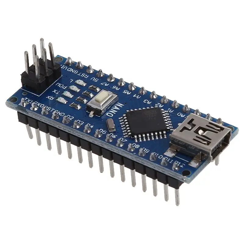 

For Nano V3.0 AVR Atmega328 P-20AU Module Board Black Blue W USB Cable