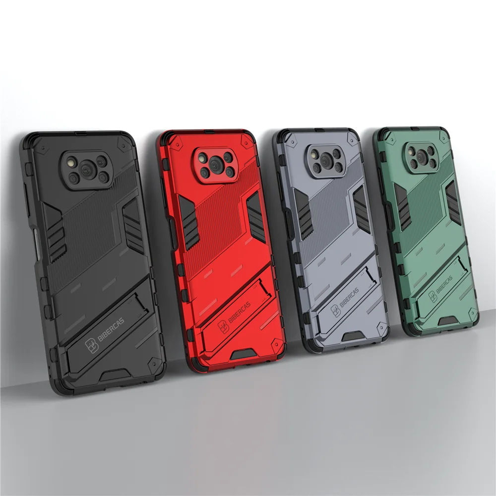 

POCO X3 Pro Shockproof Armor Case For Xiaomi POCO X3 Pro M4 M3 M2 F2 F3 GT Phone Cover Holder Coque for Redmi 10 9 9A 9T 9C NFC