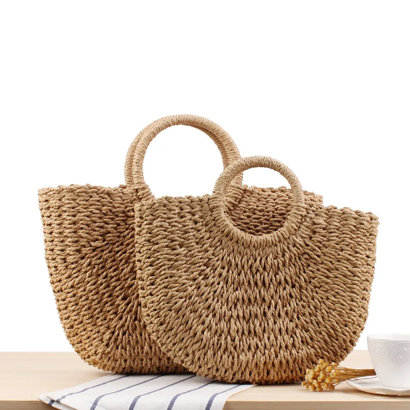 2023 New Summer Bags Large-capacity Casual Women handbag Shoulder Bags Weaving Ladies Straw Bag Holiday Style Woven Tote Bag