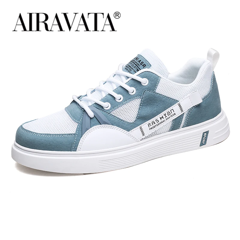 Mesh Skateboarding Shoes for Men Sneakers White Bottom Non-slip Leisure Walking Shoes Sport Footwear