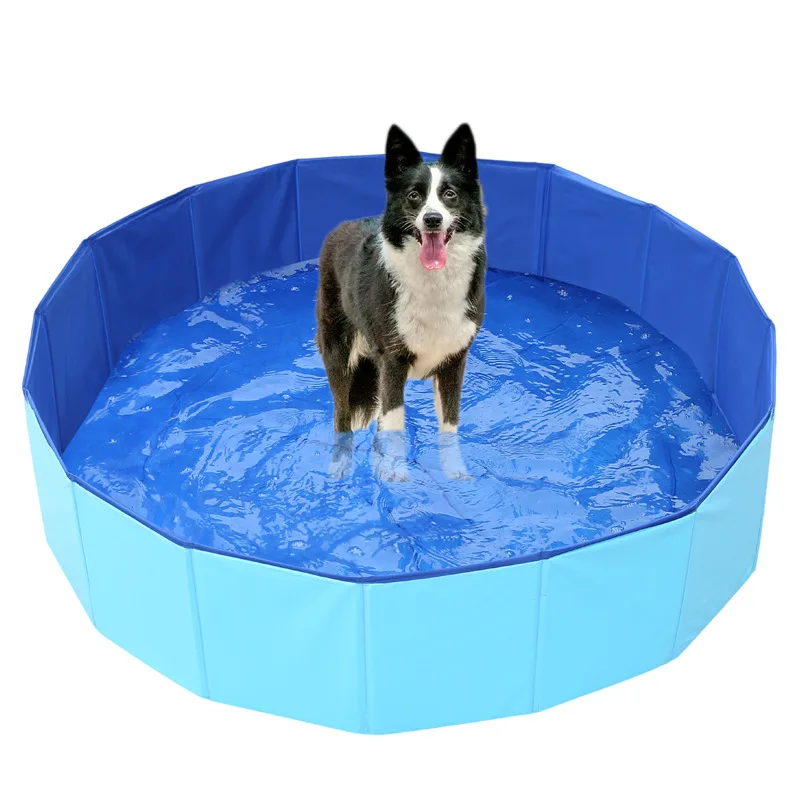Summer Pools for Dogs Foldable Pet Bath Swimming Tub Bathtub Outdoor Indoor Collapsible Bathing Pool Play Interactive Cool Down