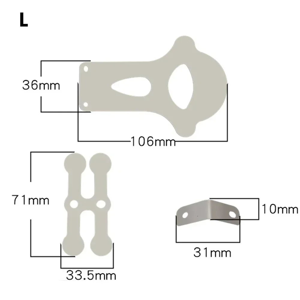 Пластина клапана воздушного компрессора, бесшумная поршневая машина без масла, металлические пластины для головки цилиндра, 3 шт.