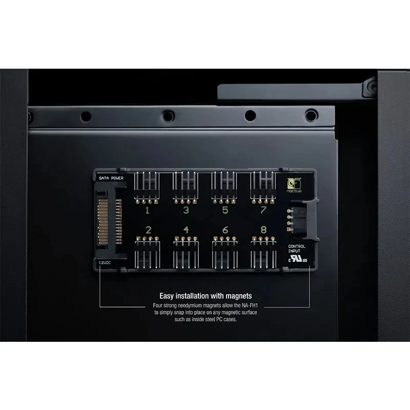 Noctua Na-fh1 8-канальный Шим-концентратор Вентилятора Поддерживает 8 Вентиляторов 12 В/5