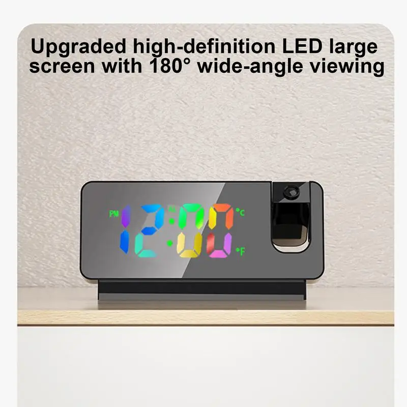 Часы-проектор с USB-зарядкой 180 дюйма