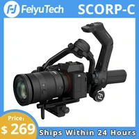 feiyutech feiyu scorp c 3 axis handheld gimbal stabilizer handle grip for dslr camera sonycanon with pole tripod