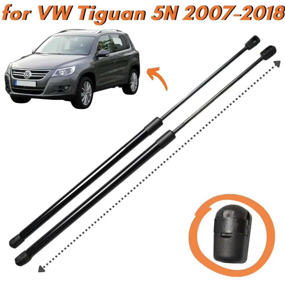 Кол-во (2) стойки багажника из углеродного волокна для Volkswagen Tiguan 5N 1st SUV 2007-2018
