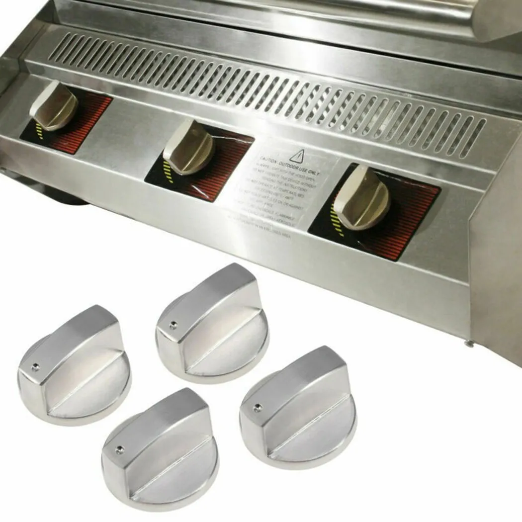 

Kit New Parts Stove Knobs 4 PCS Zinc Alloy 6mm Accessories Universal Control Cooker Equipment Knobs Replacement