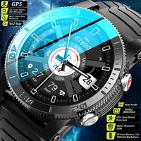 2022 new gps smart watch blood oxygen compass 120 sports modes 5atm waterproof heart health men smartwatch for android ios phone