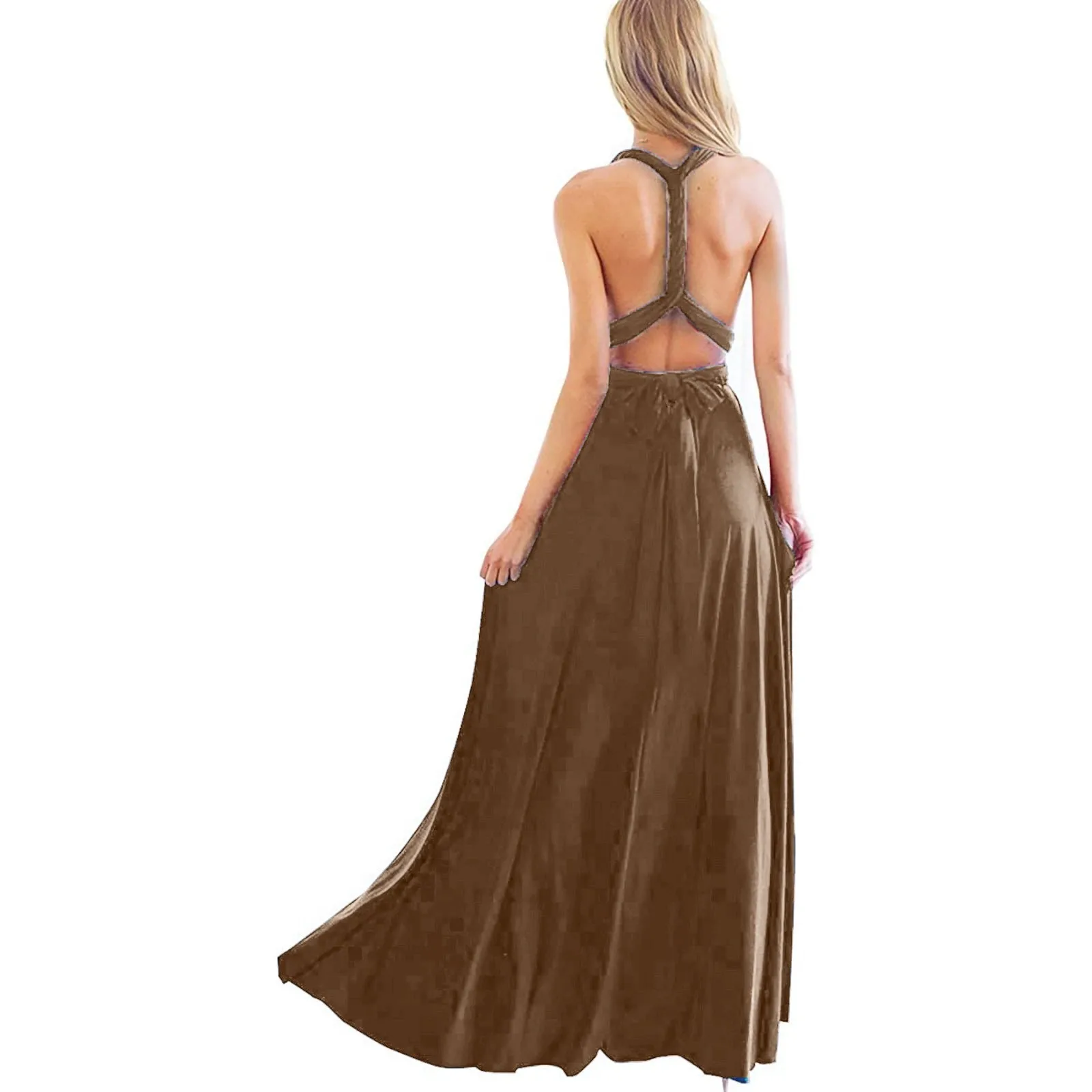 Сексуальное клубное платье макси женское красное бандажное длинное коктейльное