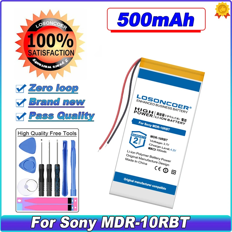 

500mAh US342243 Battery For Sony MDR-10RBT MDR-ZX750BN MDR-ZX770BN LIS1454HNP 7820DB0345 Headset Earphone