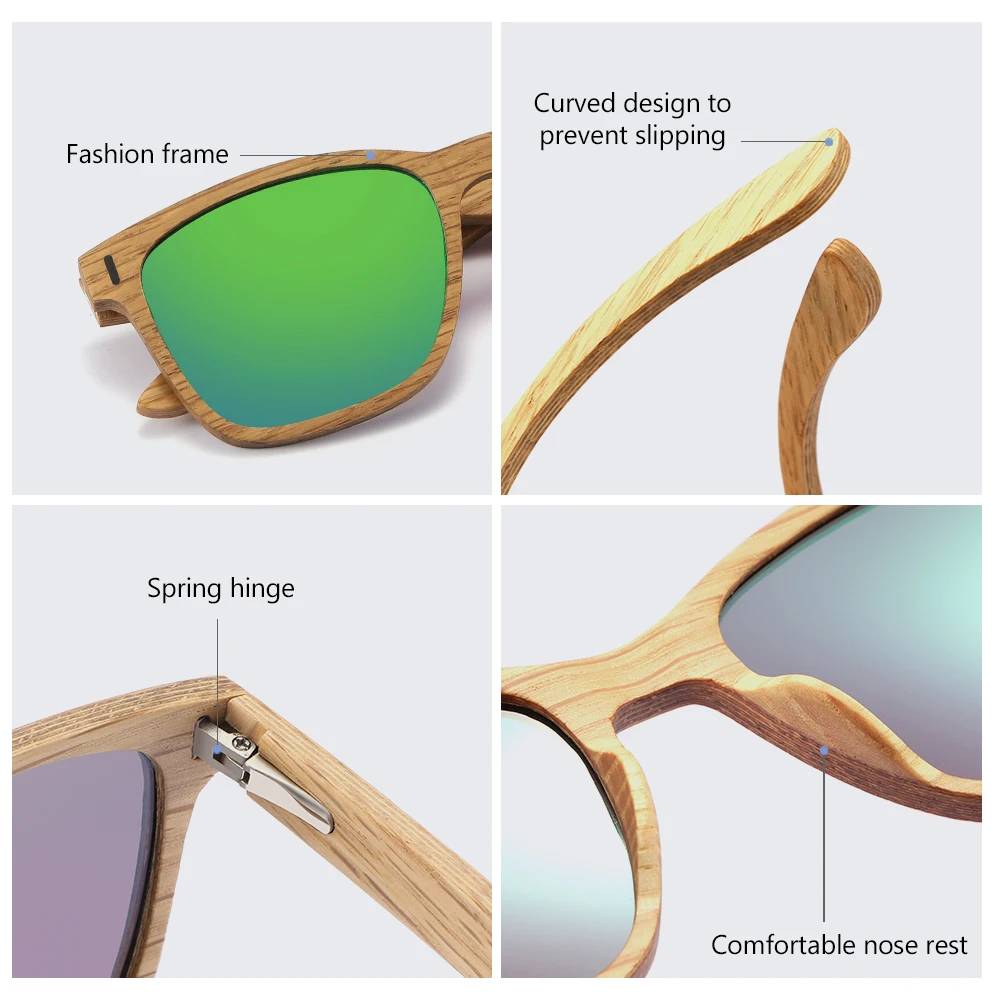 Деревянные оправы для очков ручной работы дубовые деревянные солнцезащитные