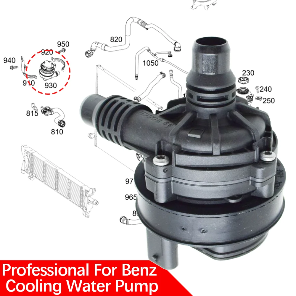 0005003500 E300 E260 S400 S450 GLE350 GLS580 12-вольтовый водяной насос теплый воздух для Mercedes-Benz R232 C118