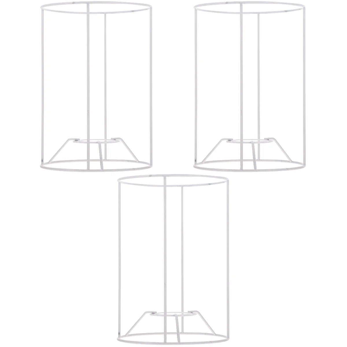 

Lamp Lampshade Shade Frame Shades Bracket Table Diy Rings Chandelier Iron Cover Drum Ceilingclip Wovenpendant Metal Protector