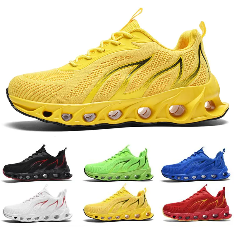 2022 Flame Sneakers Blade Running Shoes Men Outdoor Athletic Cushioned Trainers Lace Up Mesh Breathable Sport Shoes Jogging Gym